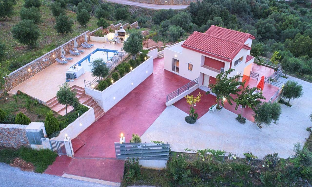 Aqua Blue Villas With Heated Pool Mathés Dış mekan fotoğraf